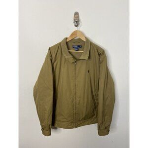 Polo Ralph Lauren Pony Jacket Coat Harrington Tan Beige Mens Size 2XL XXL